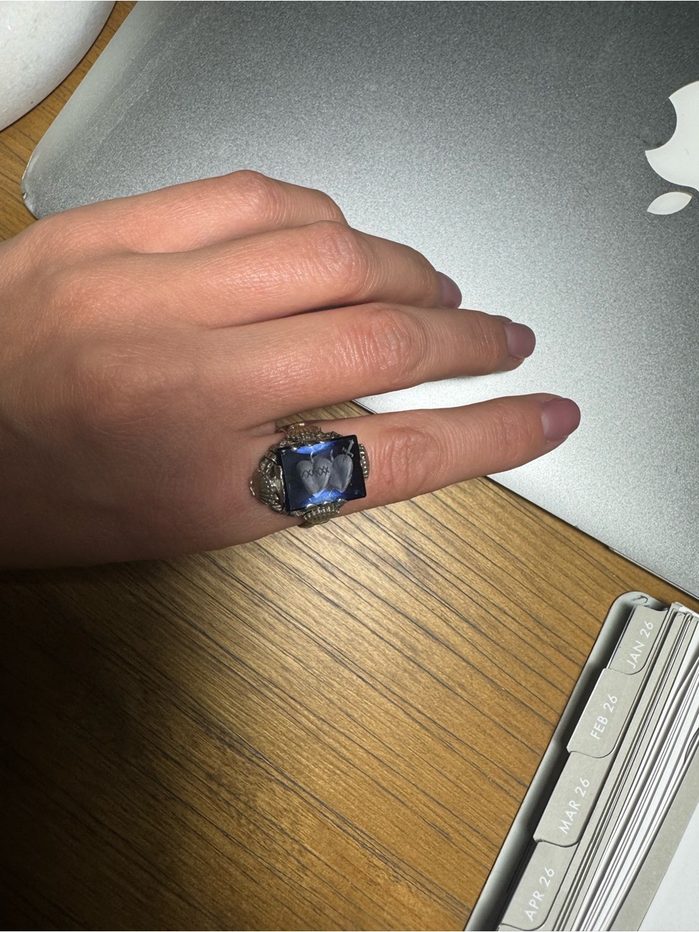 VINTAGE 950 SILVER STATEMENT RING - Picture 6 of 7